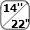 22'' +
