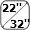 22-32'' icoon