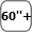 60'' + icoon